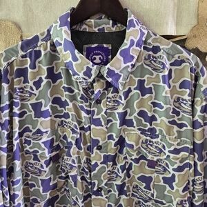 Camouflage Patterned Men's Shirt